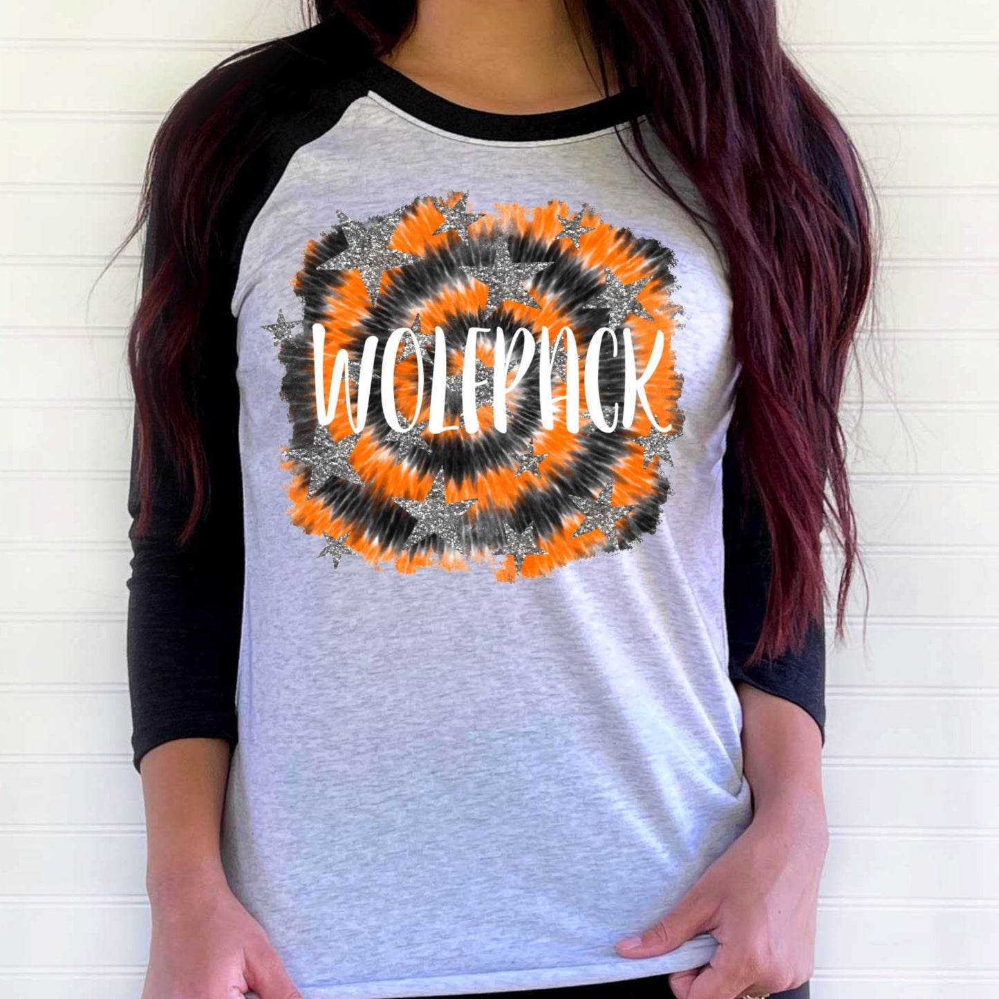 Wolfpack Tie Dye Raglan 23