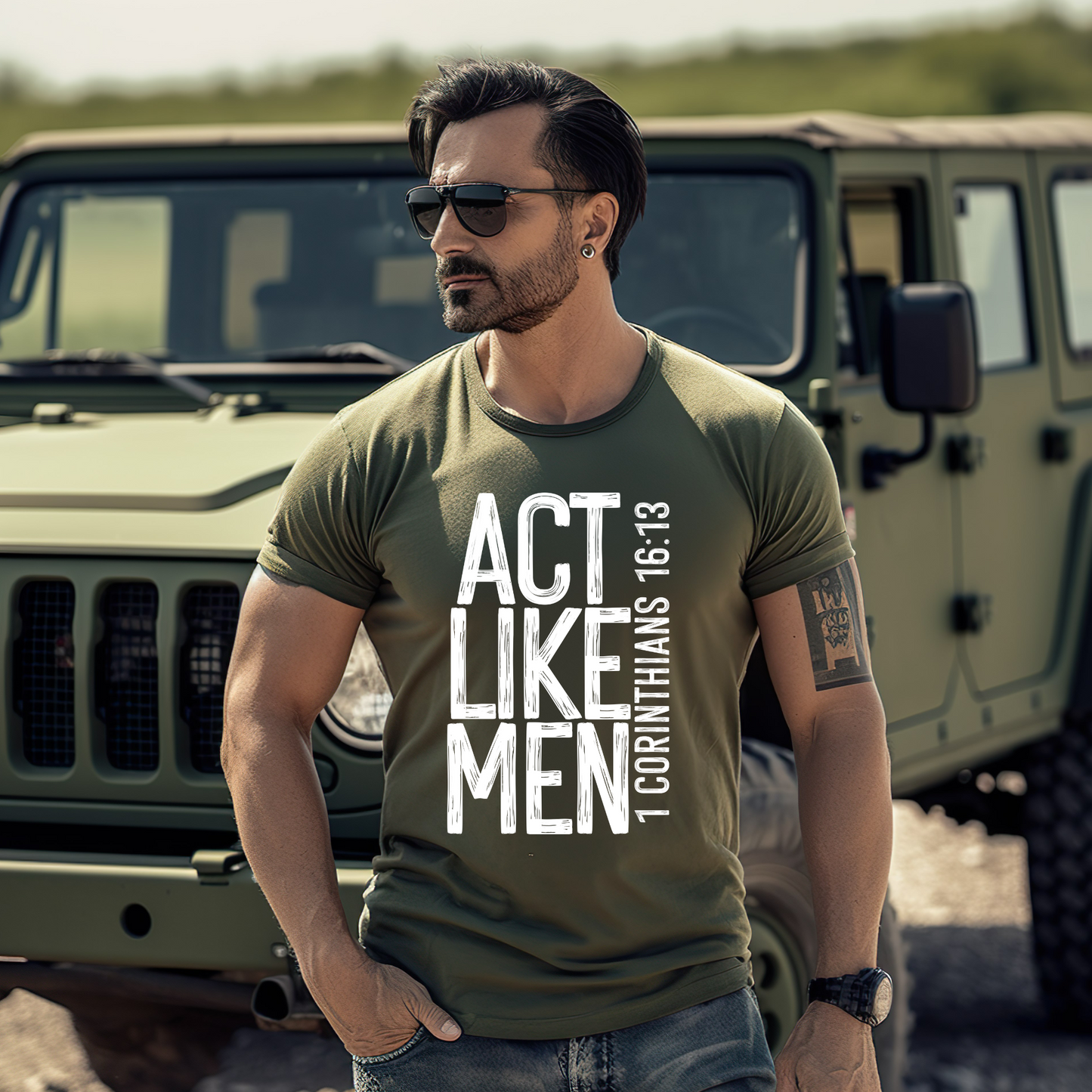 Act Like Men Religious Shirt