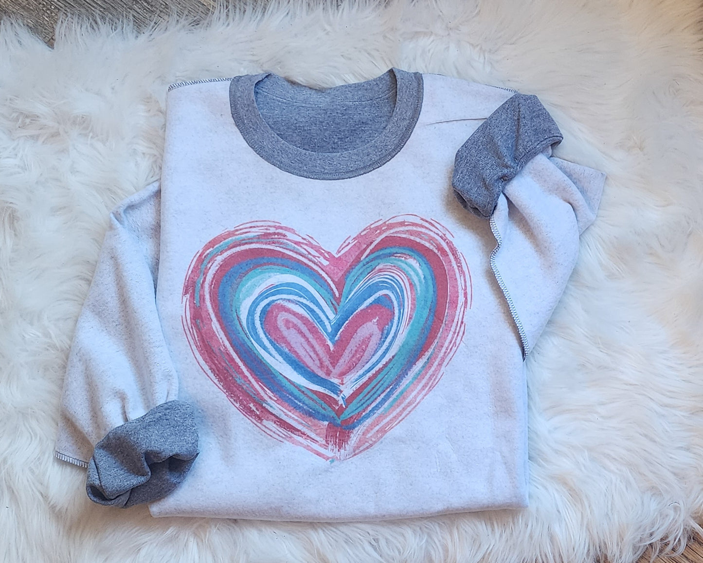 Vintage Heart Inside Out Valentine's Day Shirt