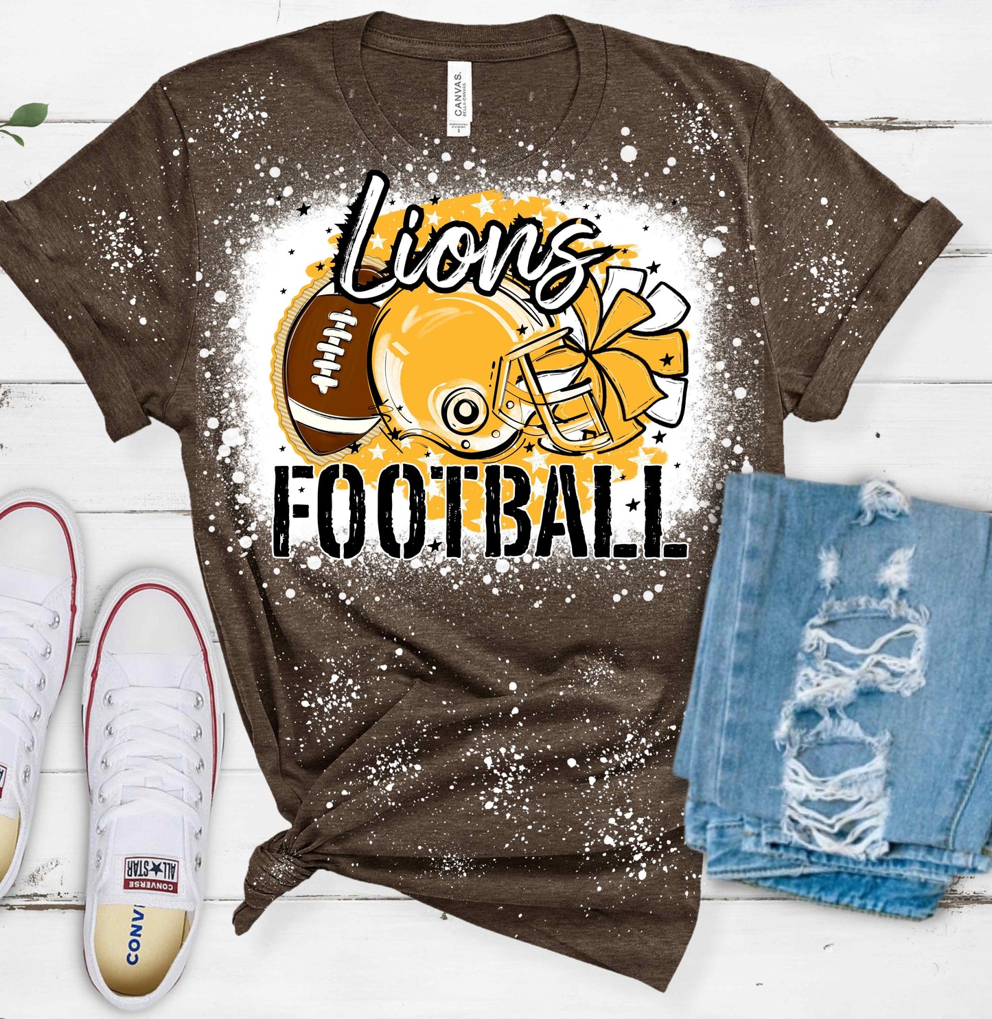 Football Stars Bleached Shirt