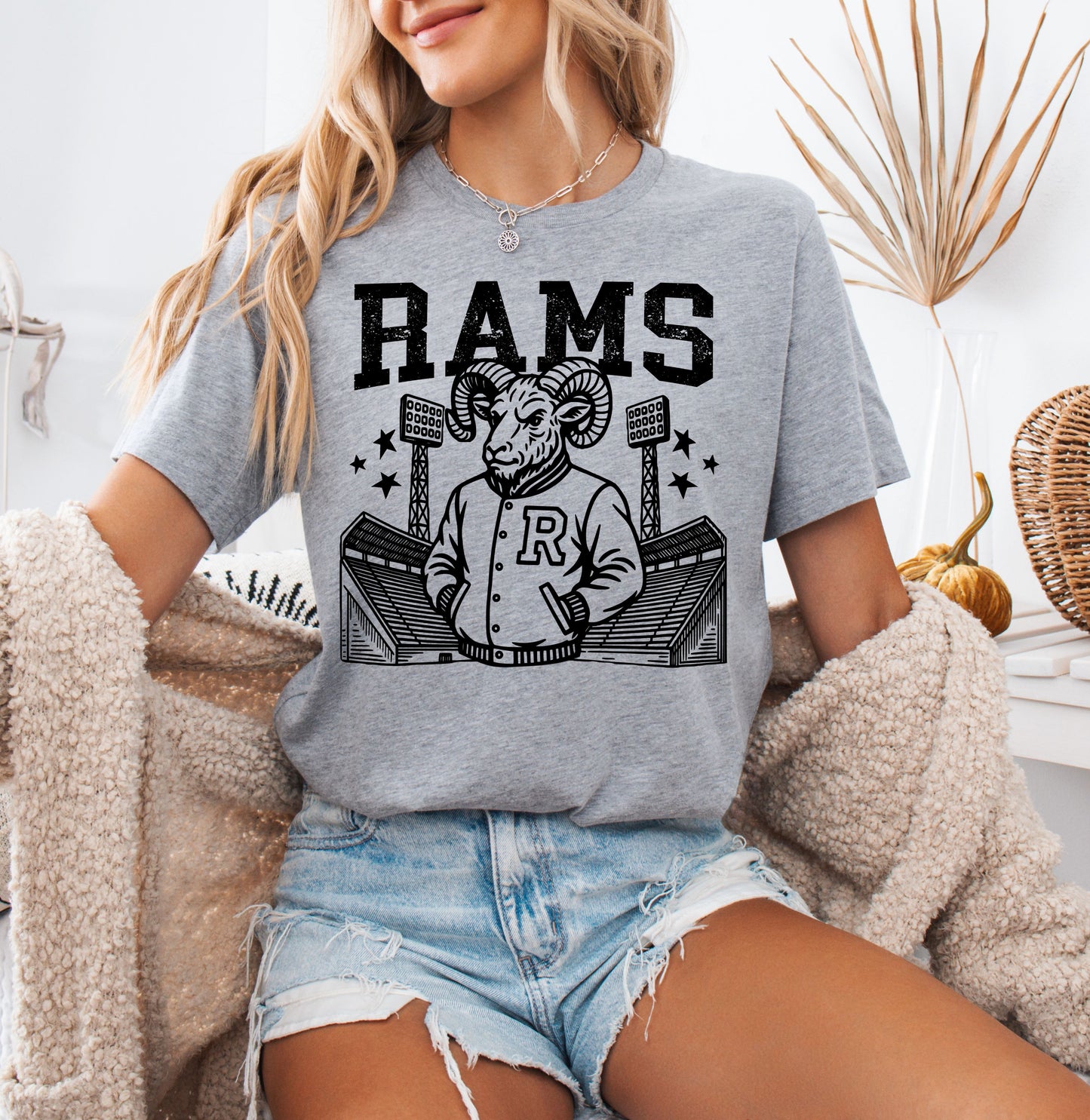 Rams Letterman Jacket T-shirt
