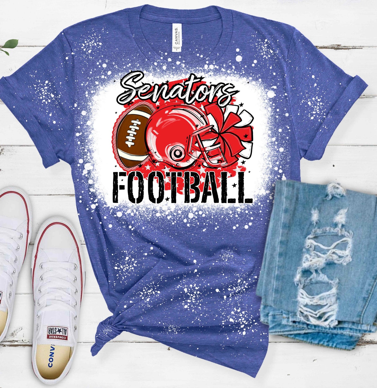 Football Stars Bleached Shirt