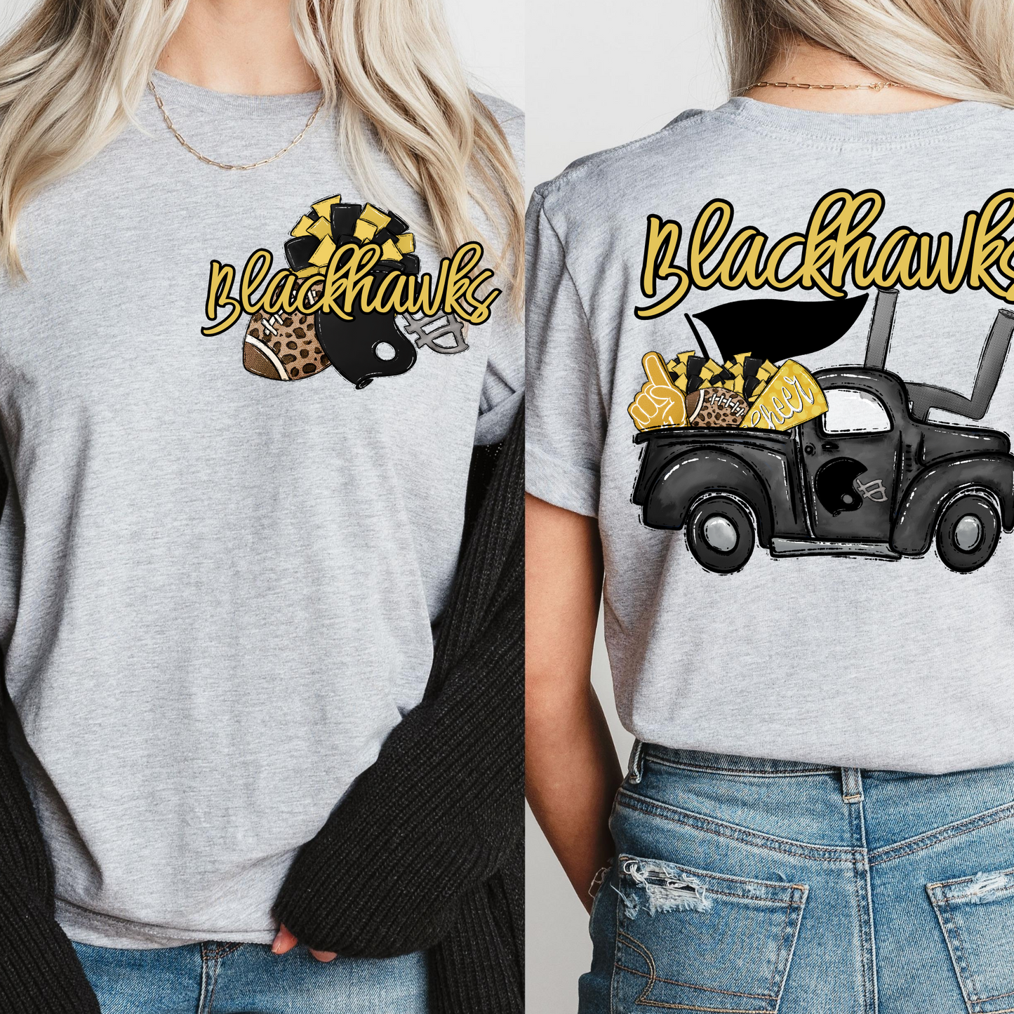 Blackhawks Football T-shirt