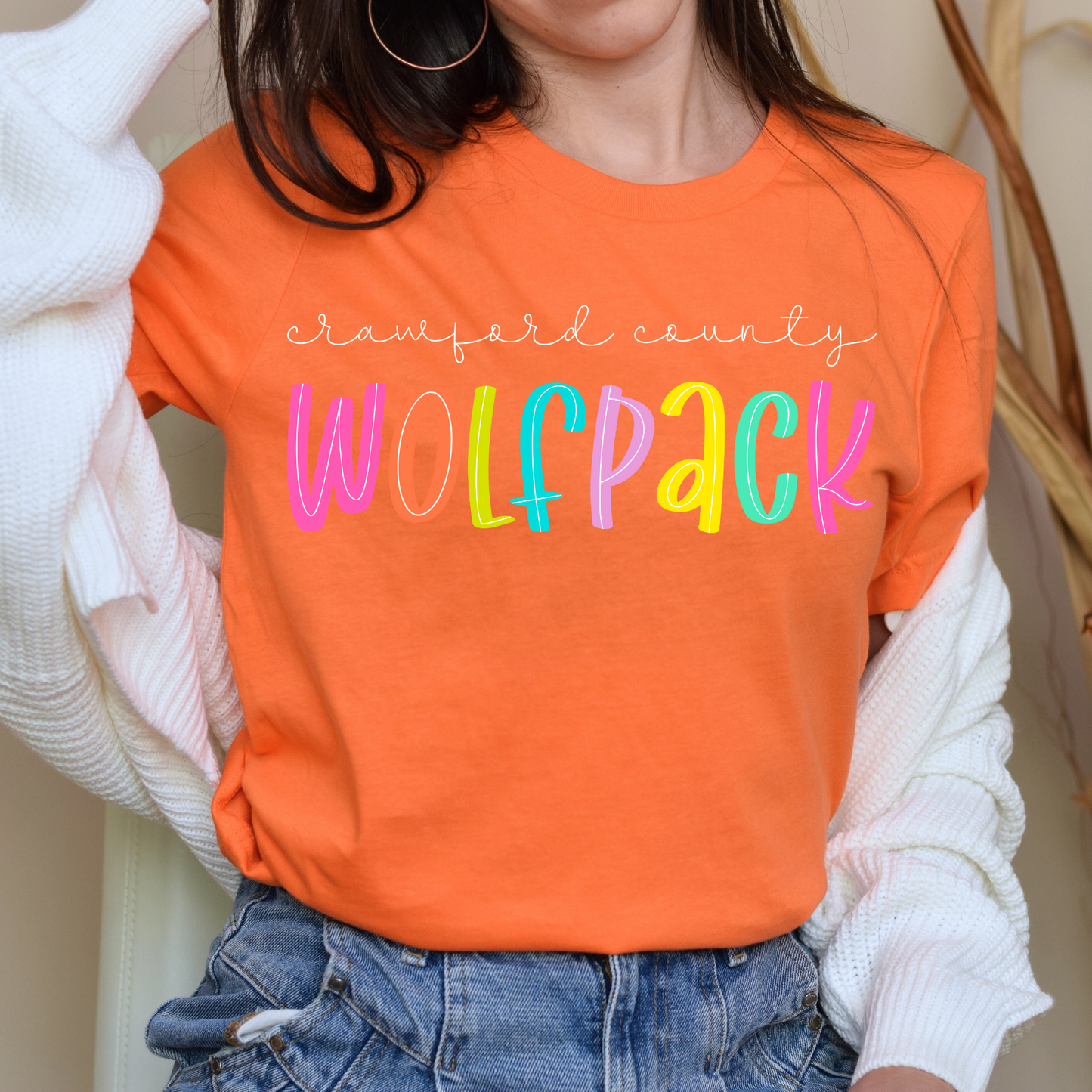 Wolfpack Funky Letter Shirt