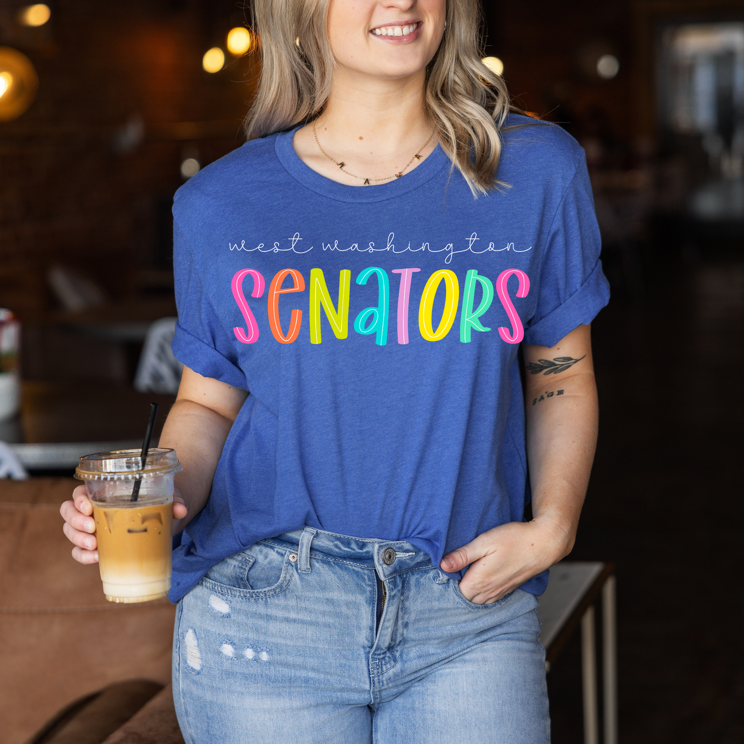 Senators Funky Letter Shirt