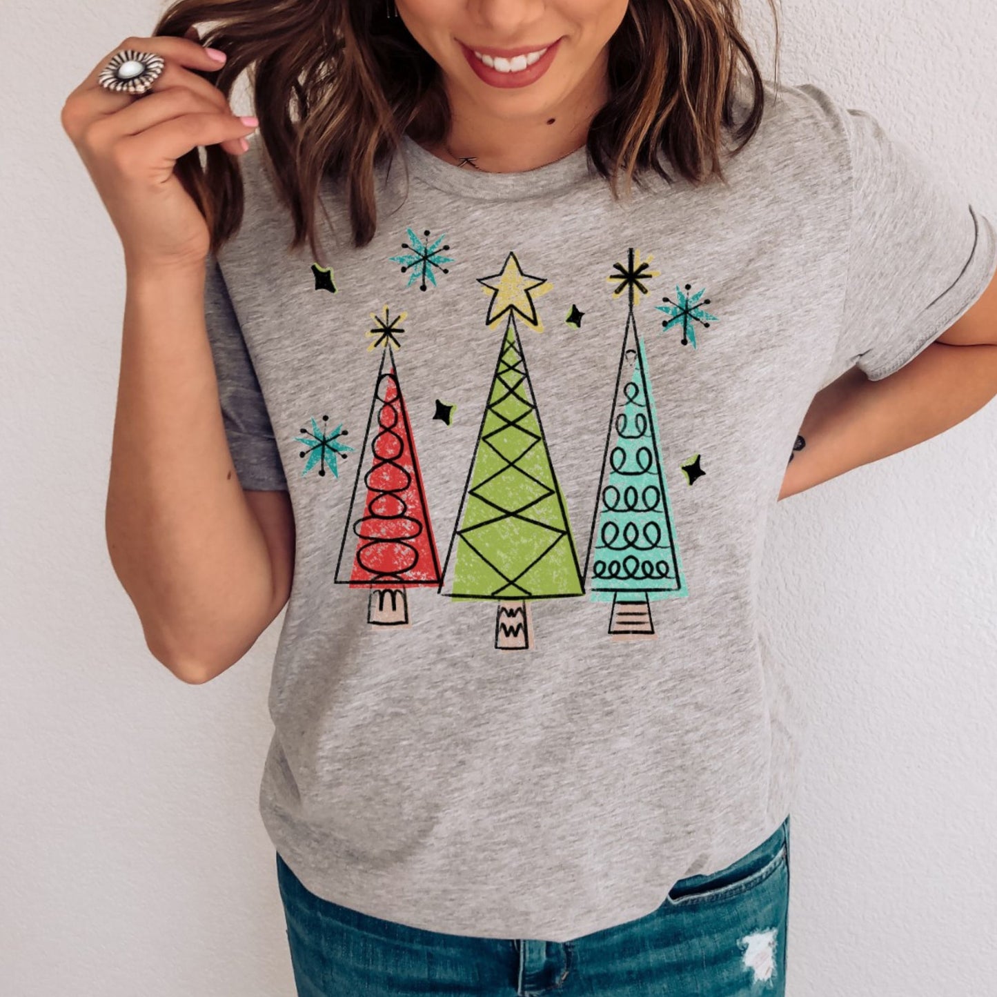 Whimsical Trees Christmas T-Shirt