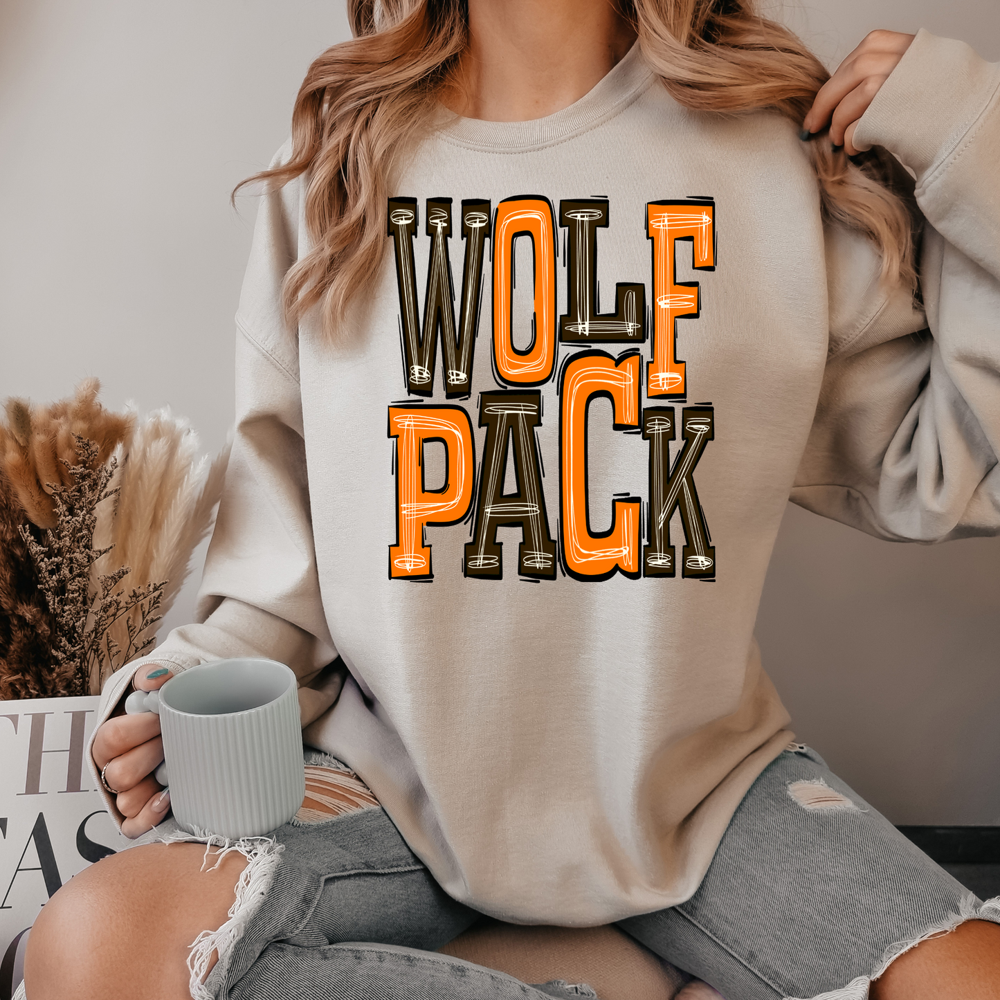 Wolfpack Boho Sweatshirt