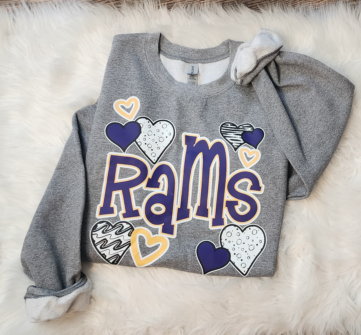 Rams Heart Sweatshirt
