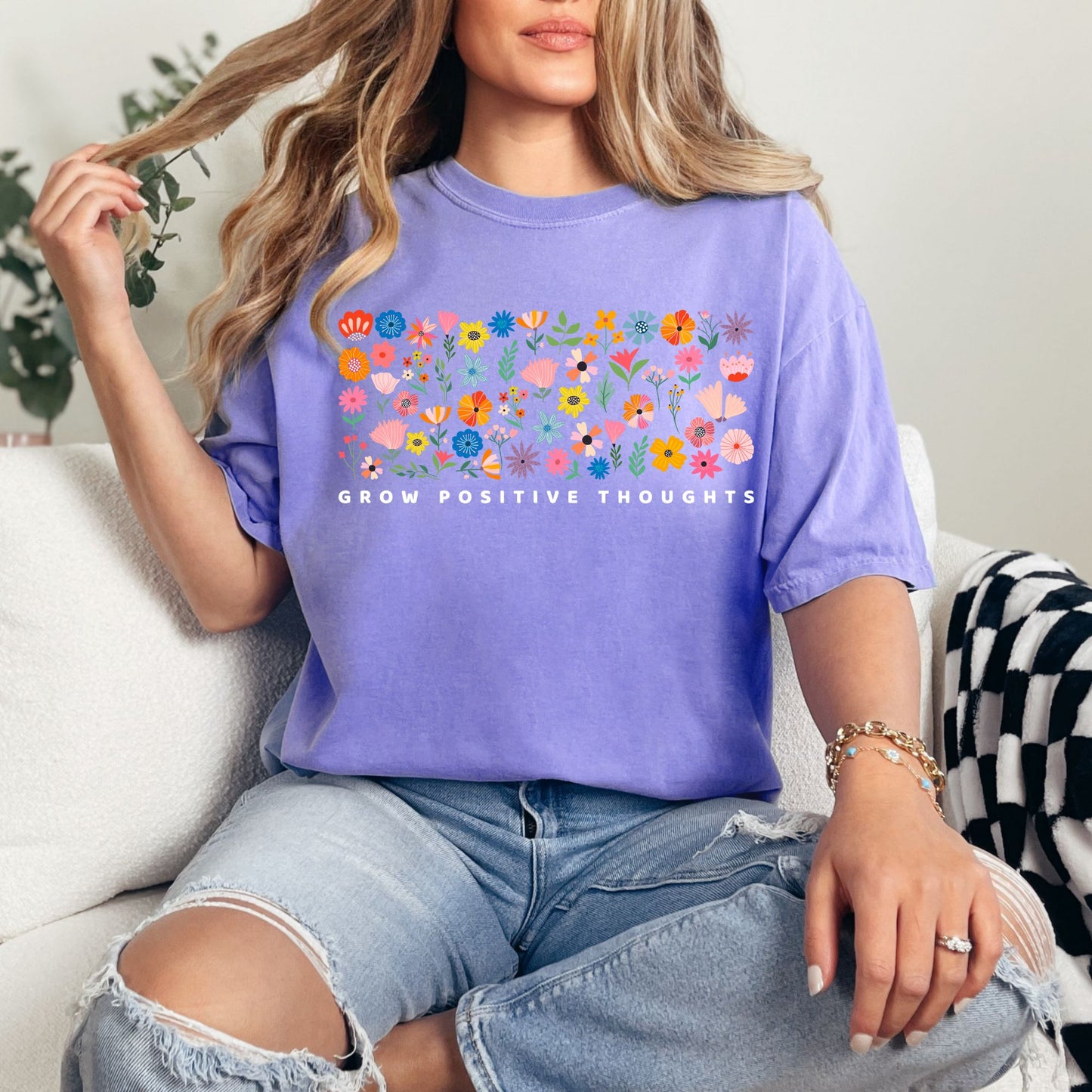 Grow Positive Thoughts Tuesday deal Comfort Colors