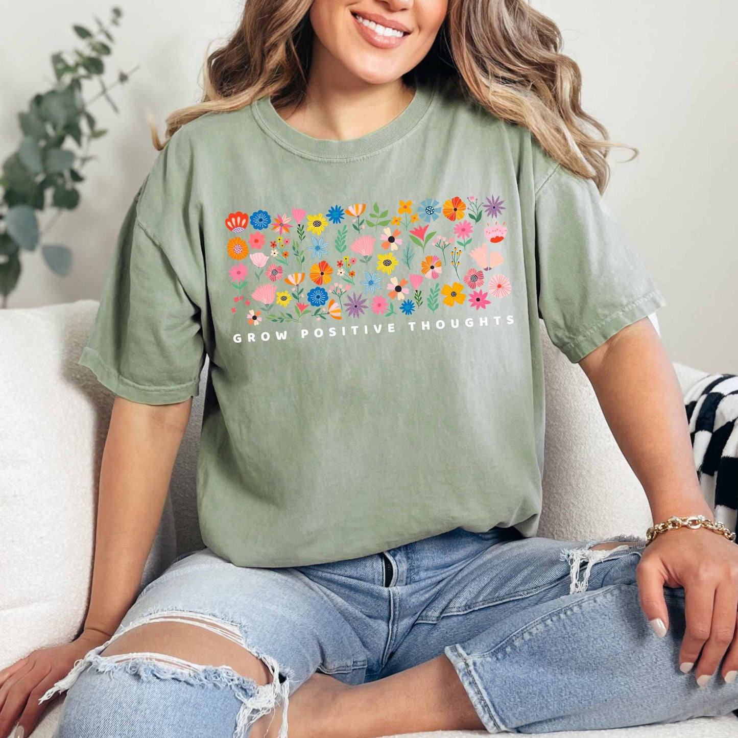 Grow Positive Thoughts Tuesday deal Comfort Colors