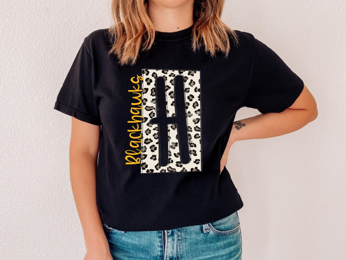 Blackhawks Leopard H T-shirt