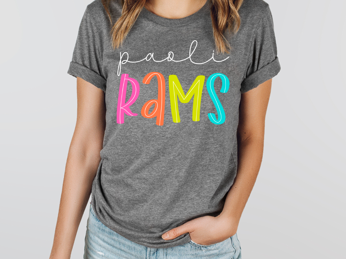 Paoli Rams Funky Letter Shirt