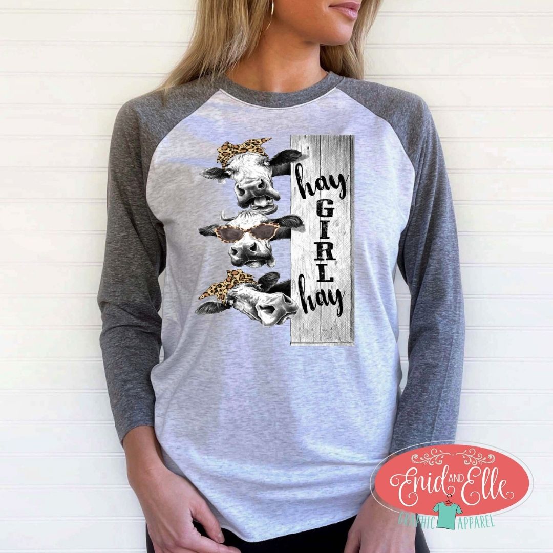 Hay Girl Hay Raglan