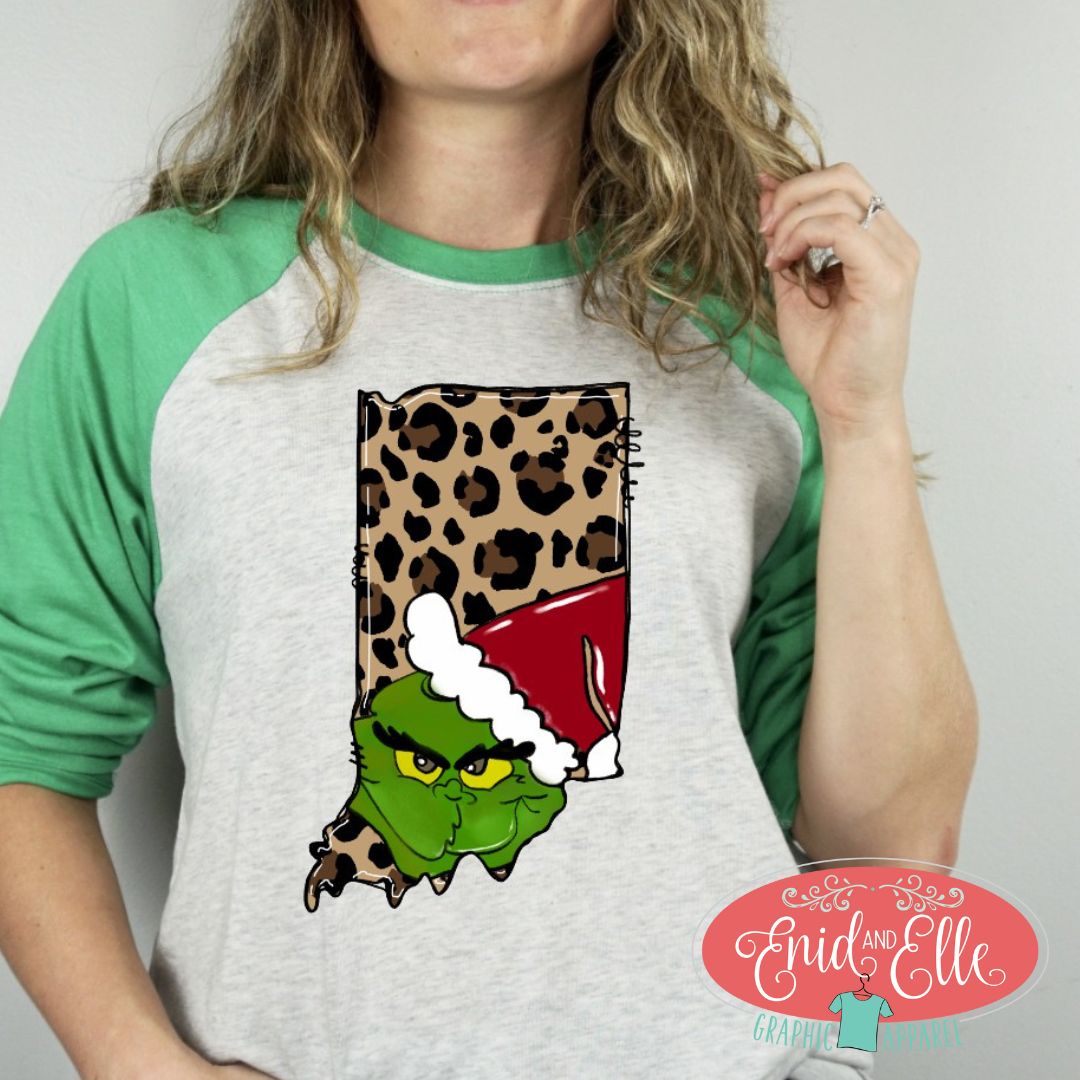 Mean One Indiana Leopard Raglan Shirt