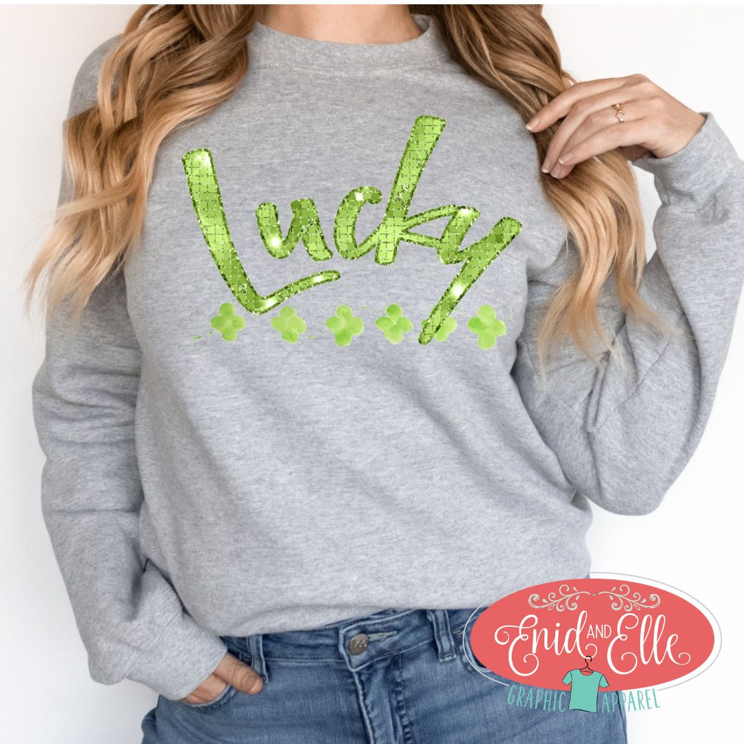 Lucky Green Shamrock Sweatshirt