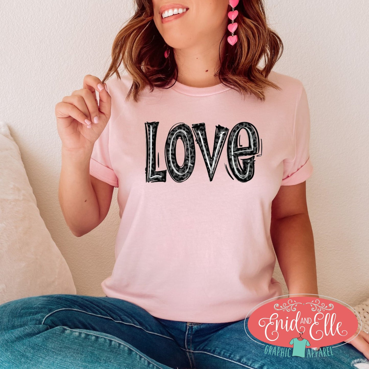 Love Leopard Valentine's Day T-shirt