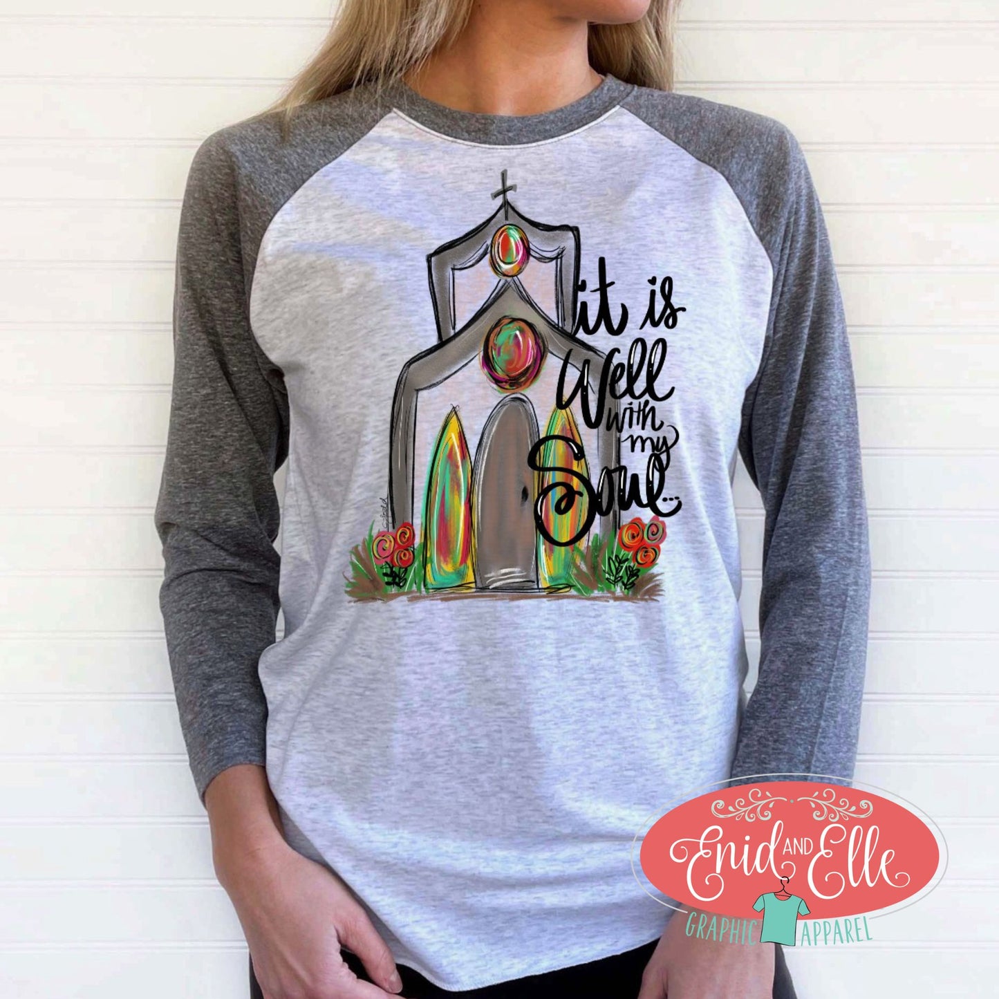 It Is Well With My Soul Raglan Shirt