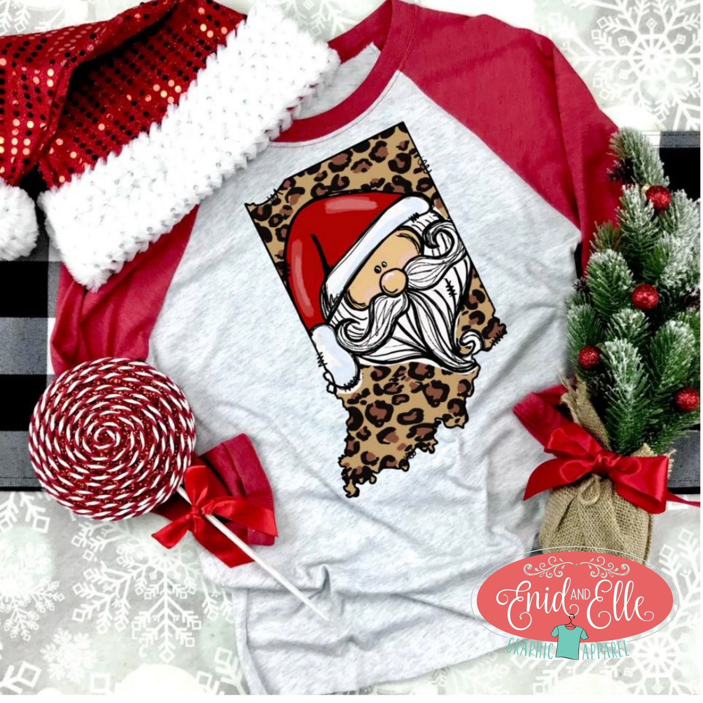Indiana Leopard Raglan Shirt - Enid & Elle