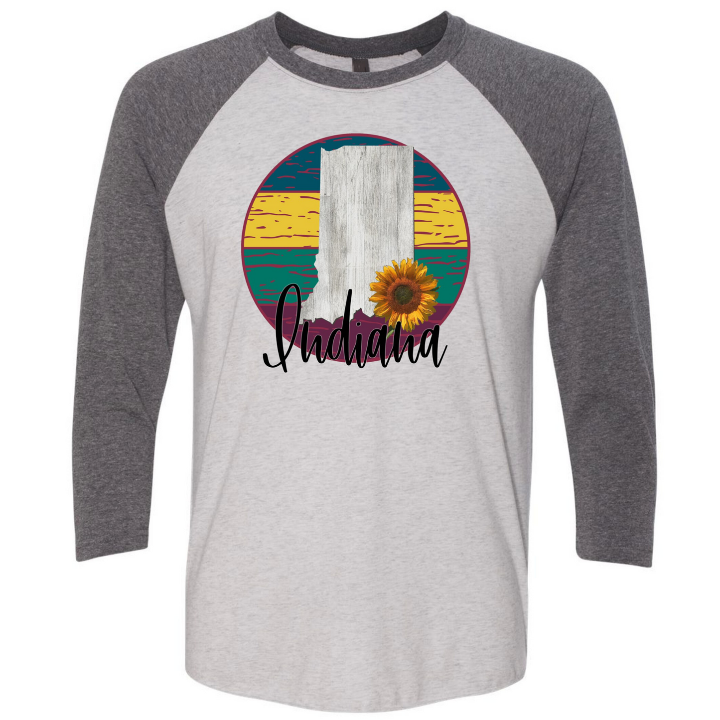 Indiana Sunflower Raglan Shirt - Enid & Elle