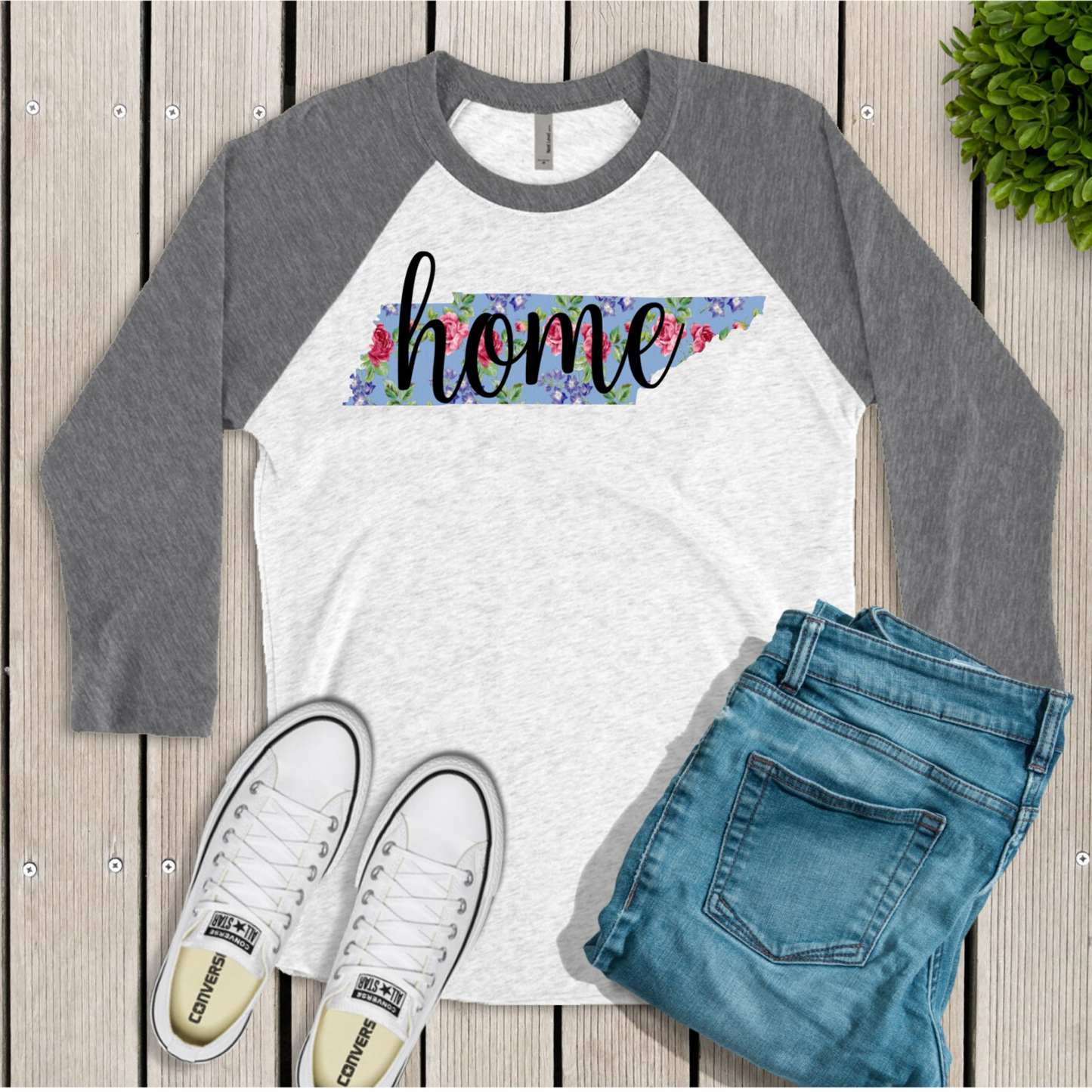 Tennessee Home Raglan Shirt - Enid & Elle