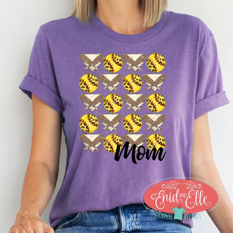 Softball Mom Grunge Shirt