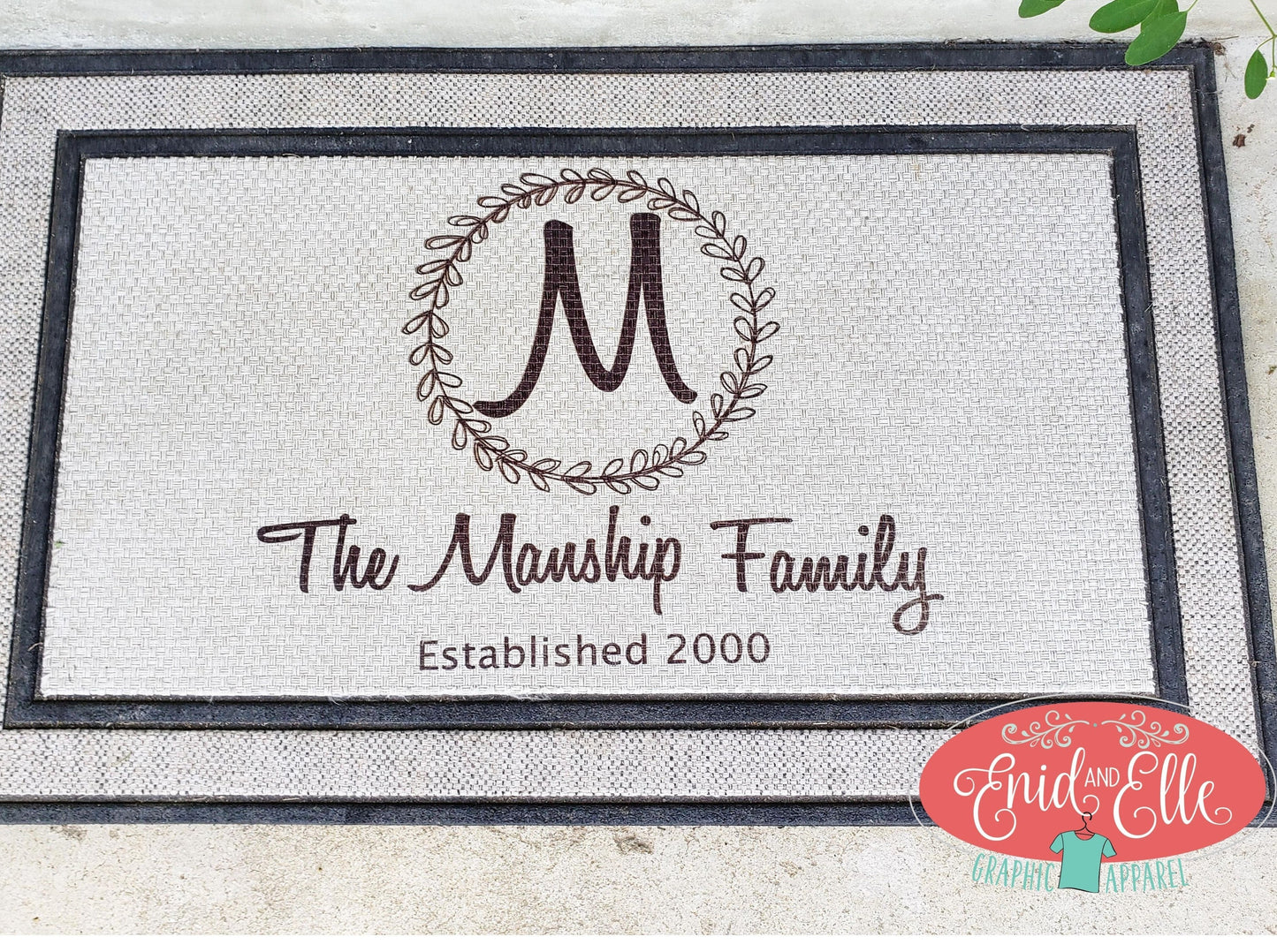 Monogram Door Mat - Enid & Elle