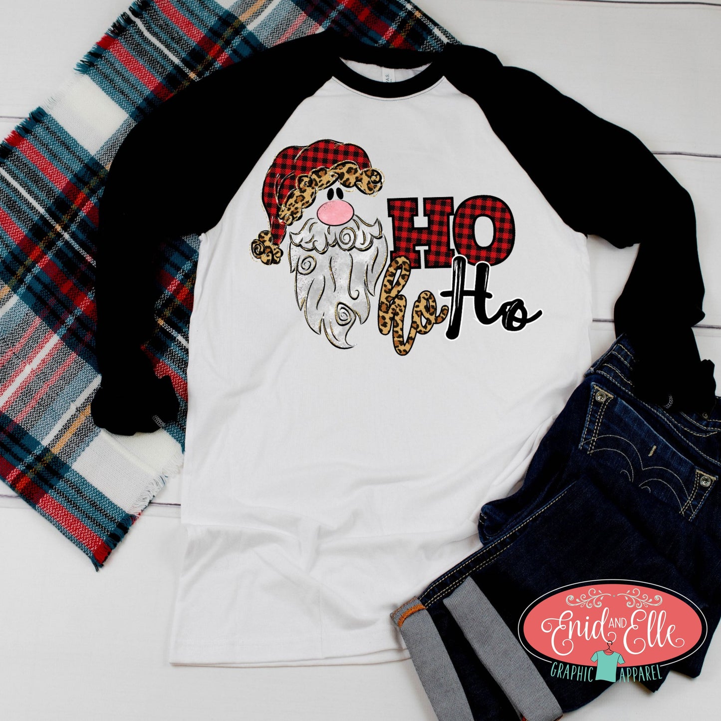 Ho Ho Ho Santa Christmas Shirt - Enid & Elle