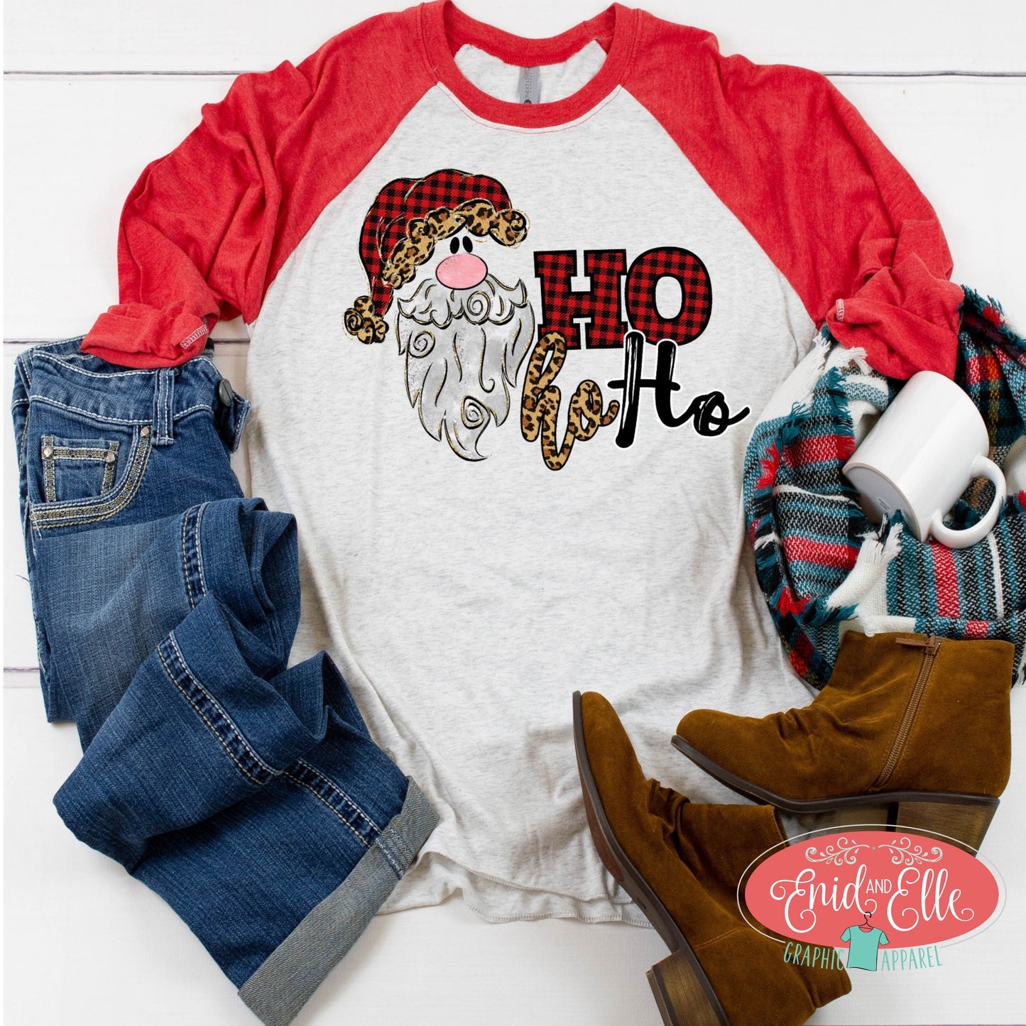 Ho Ho Ho Santa Christmas Shirt - Enid & Elle