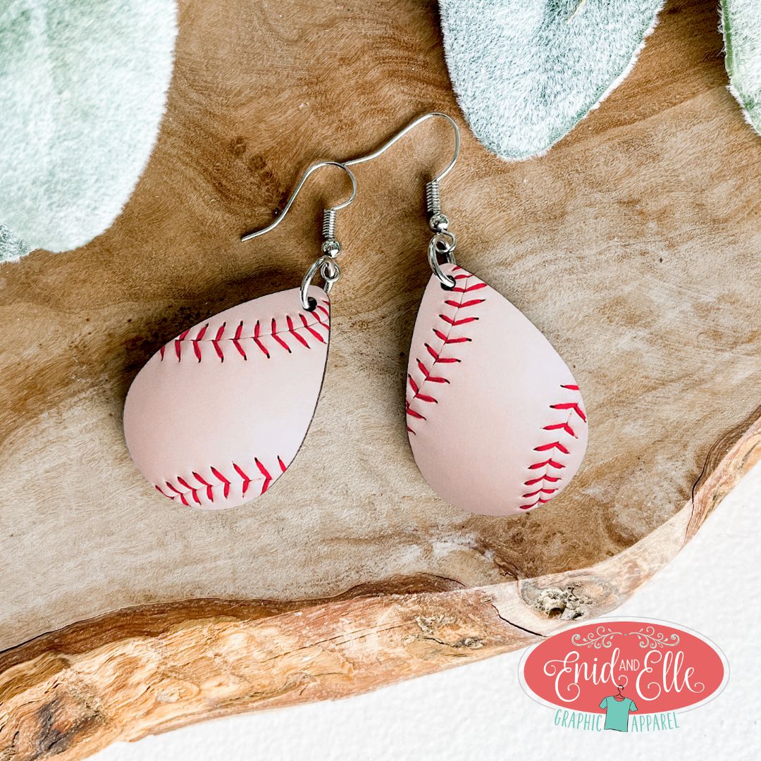 Baseball Earrings