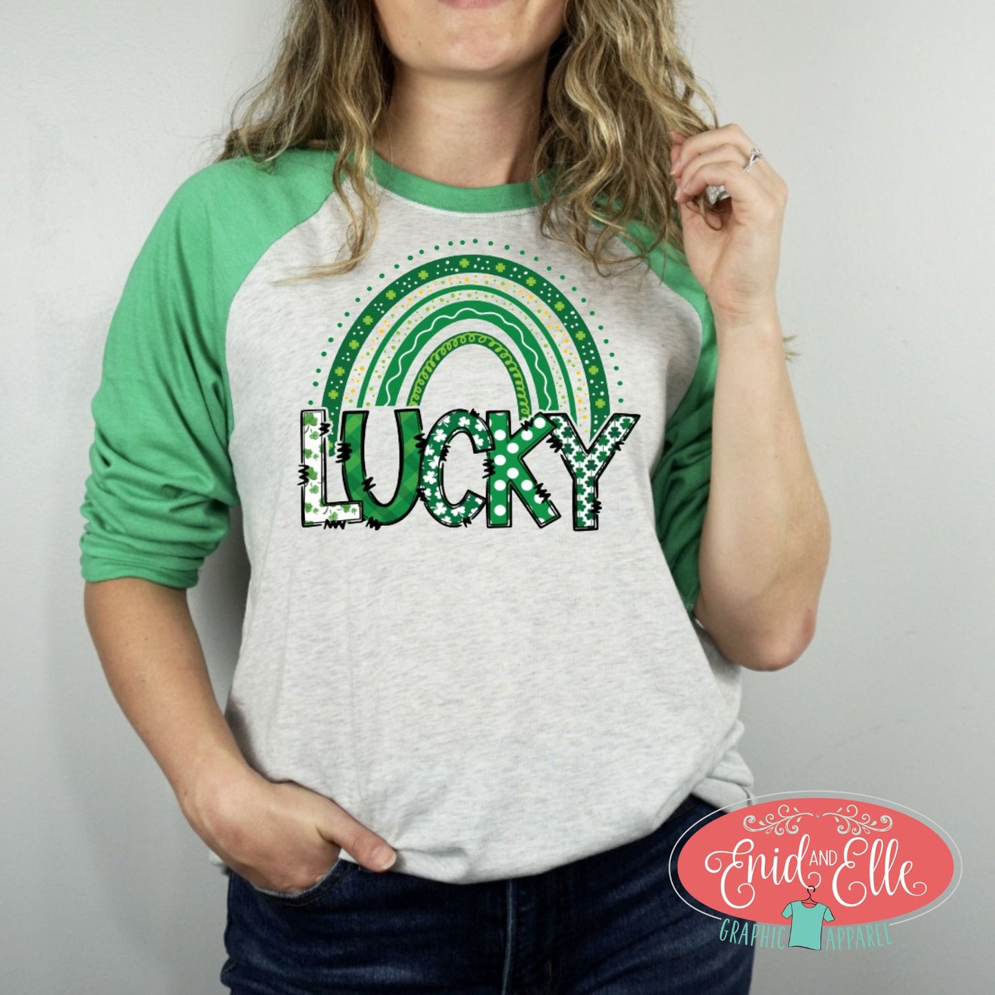 Lucky St. Patrick's Day Raglan Shirt