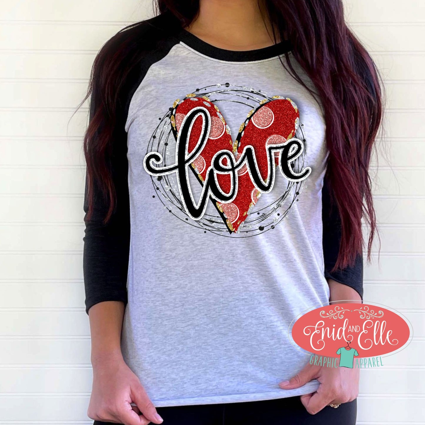 Love Valentine's Day Raglan Shirt