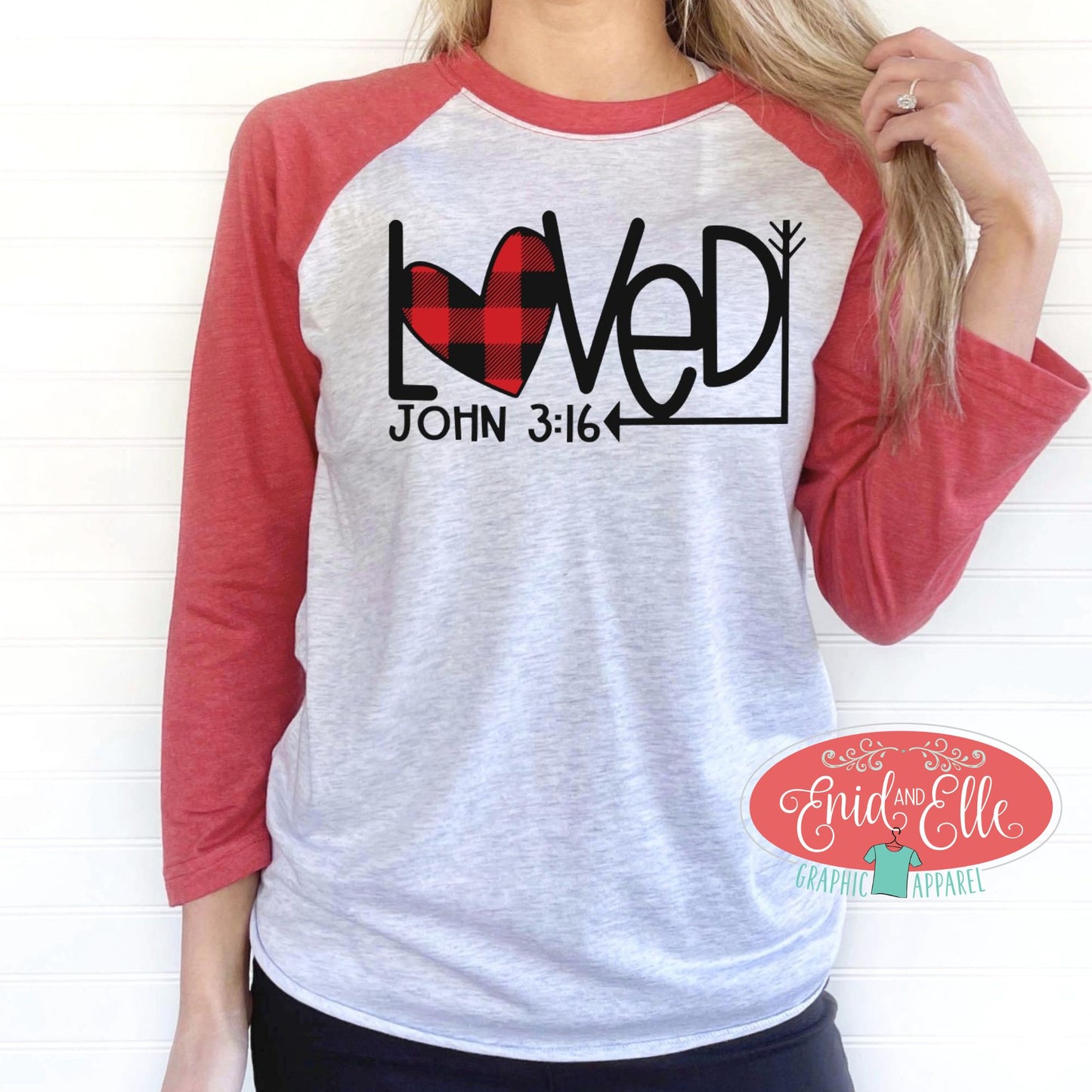 Loved John 3:16 Raglan Shirt