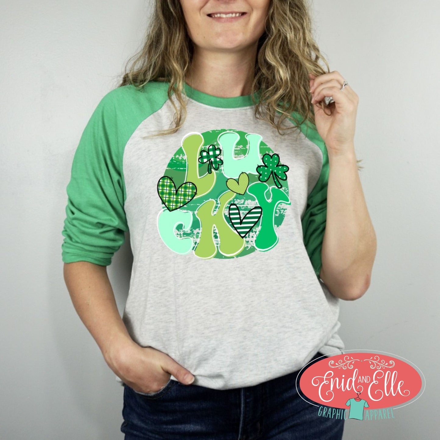Lucky Boho St. Patrick's Day Raglan Shirt