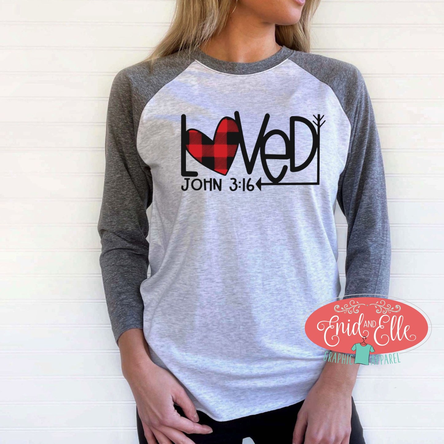 Loved John 3:16 Raglan Shirt