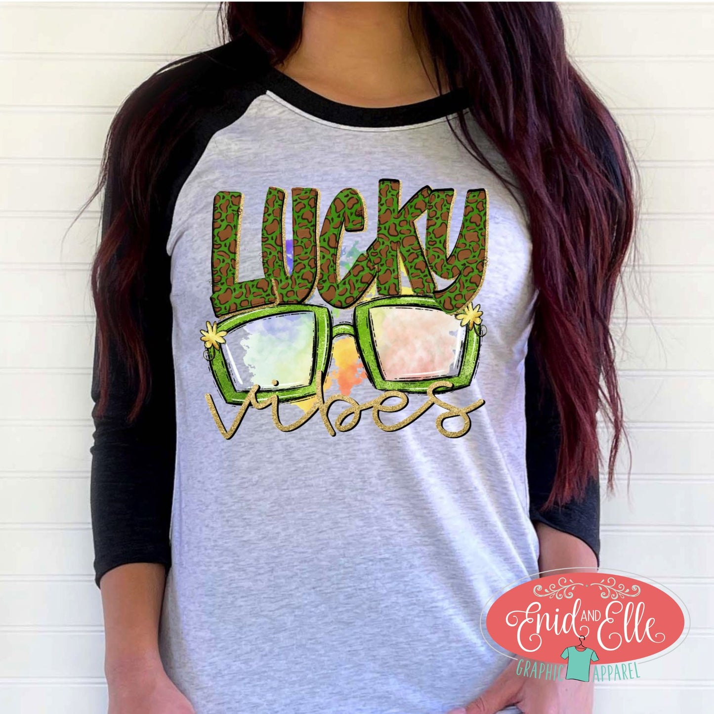 Lucky Vibes St. Patrick's Day Raglan Shirt