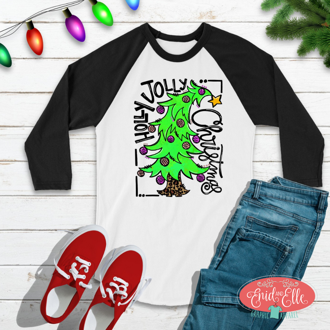 Holly Jolly Christmas Raglan