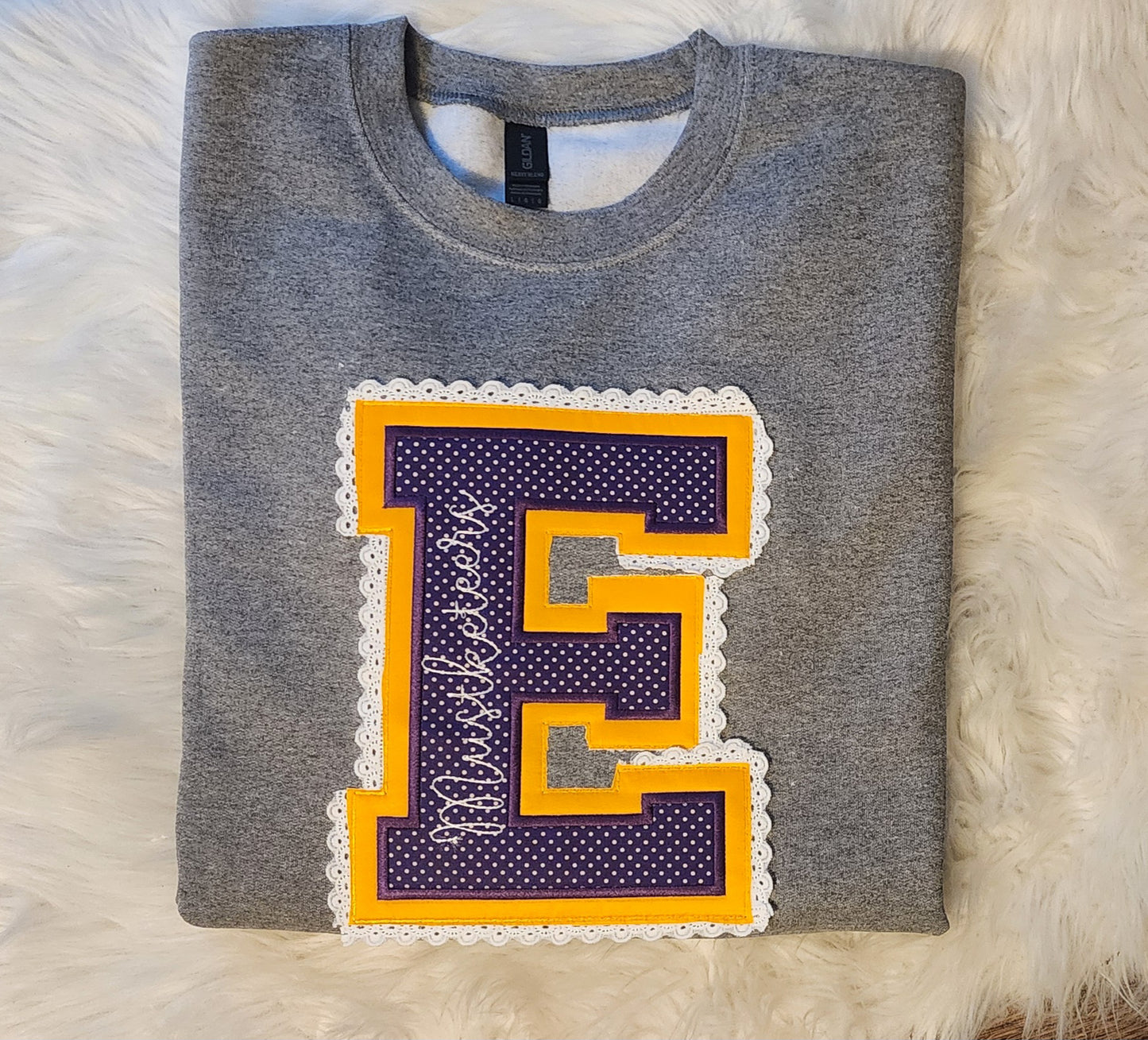 Lace Spirit Wear Embroidery Sweatshirt