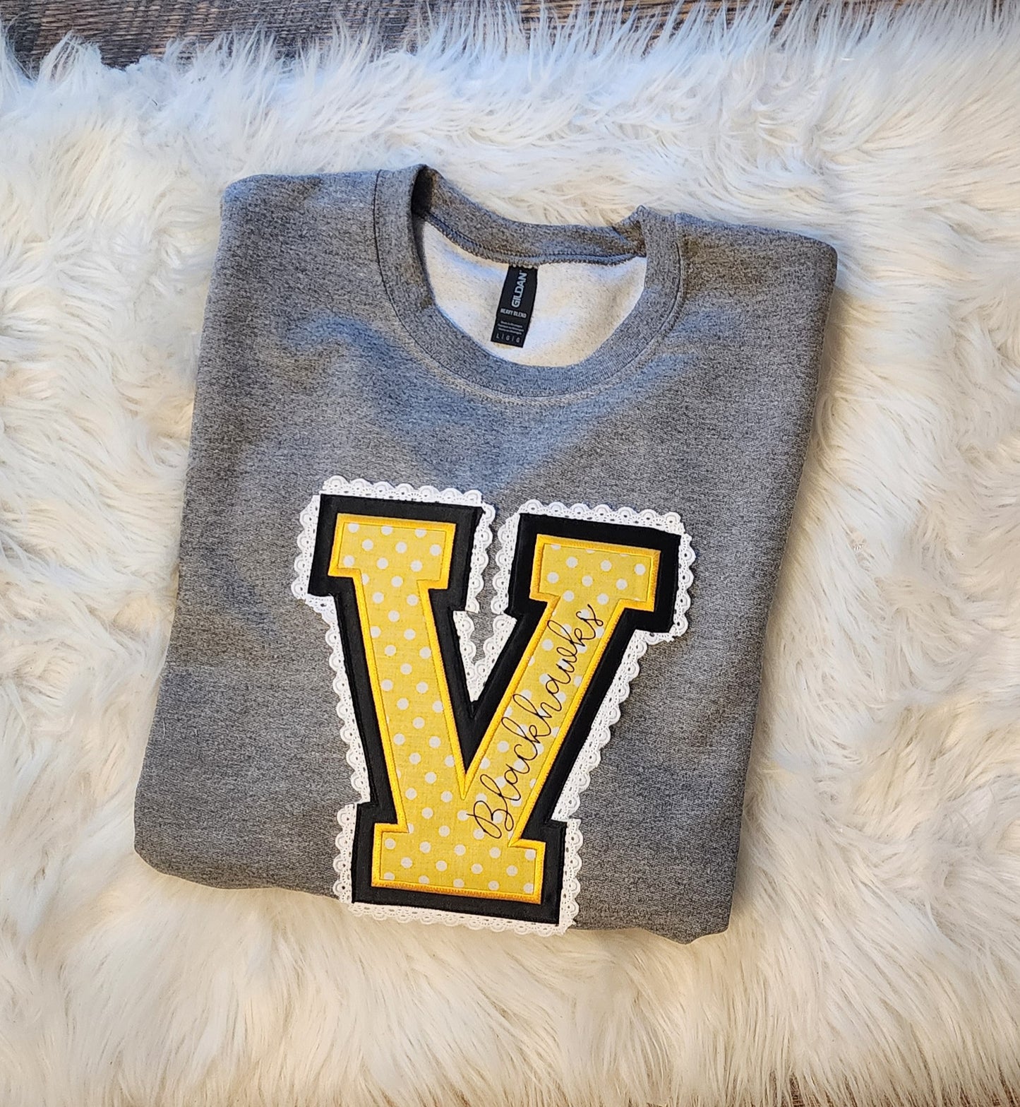 Lace Spirit Wear Embroidery Sweatshirt