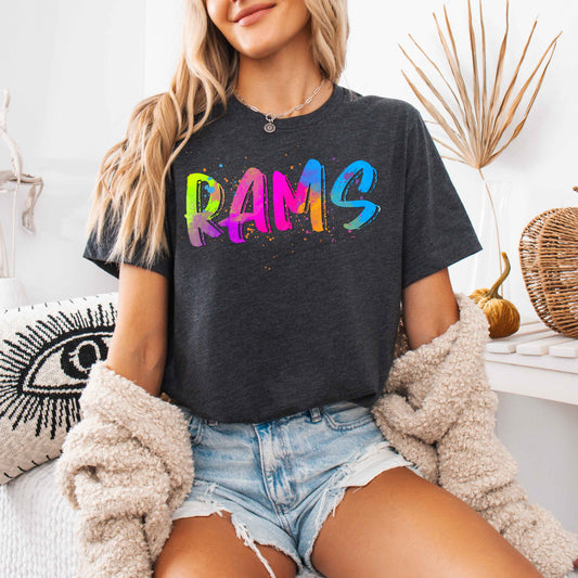 Rams Neon Mascot T-shirt