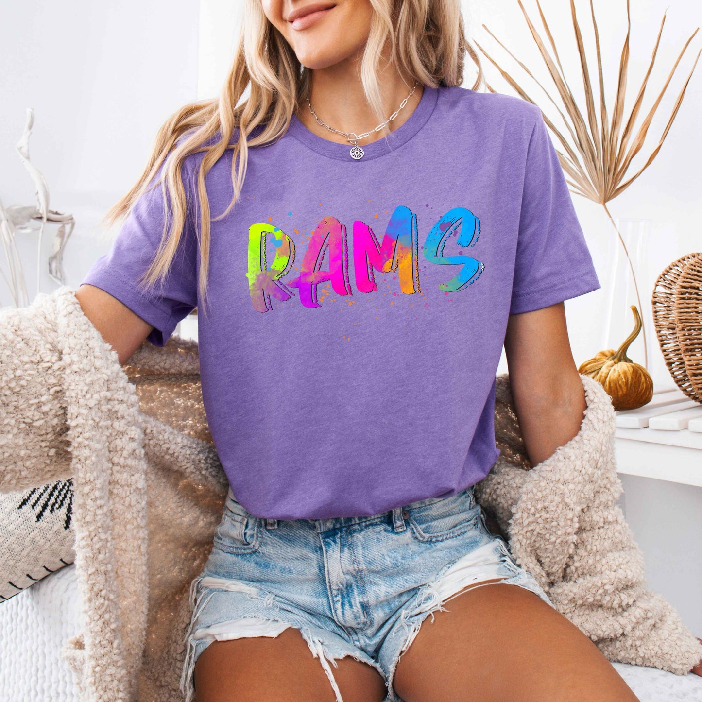 Rams Neon Mascot T-shirt