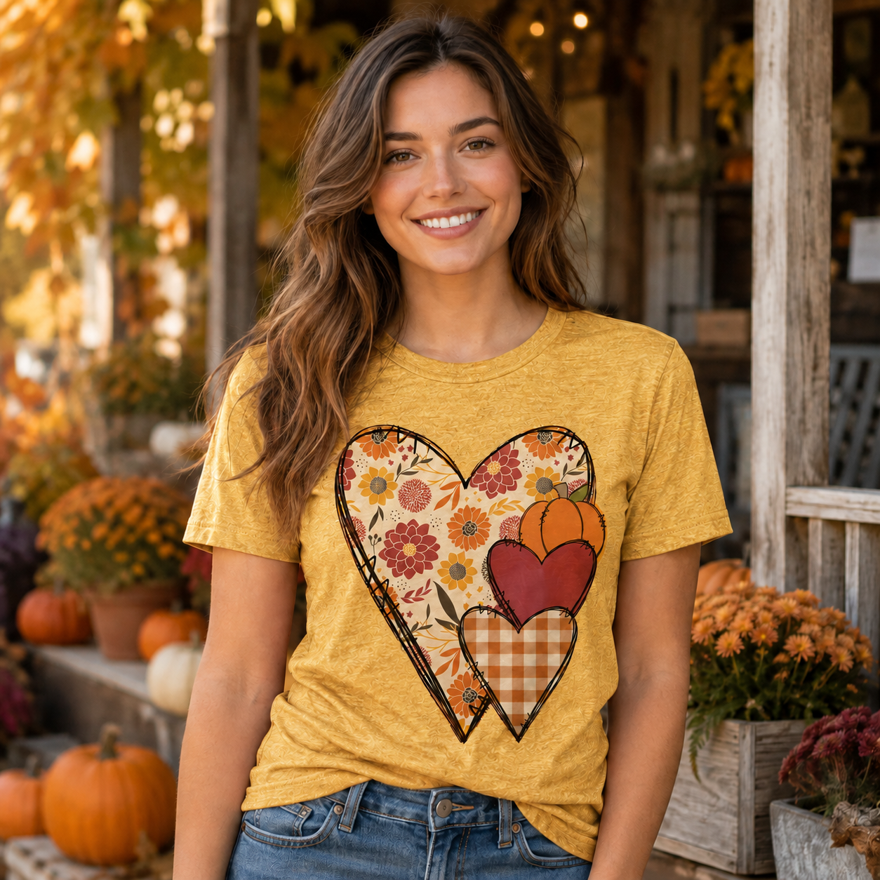 Fall heart shirt