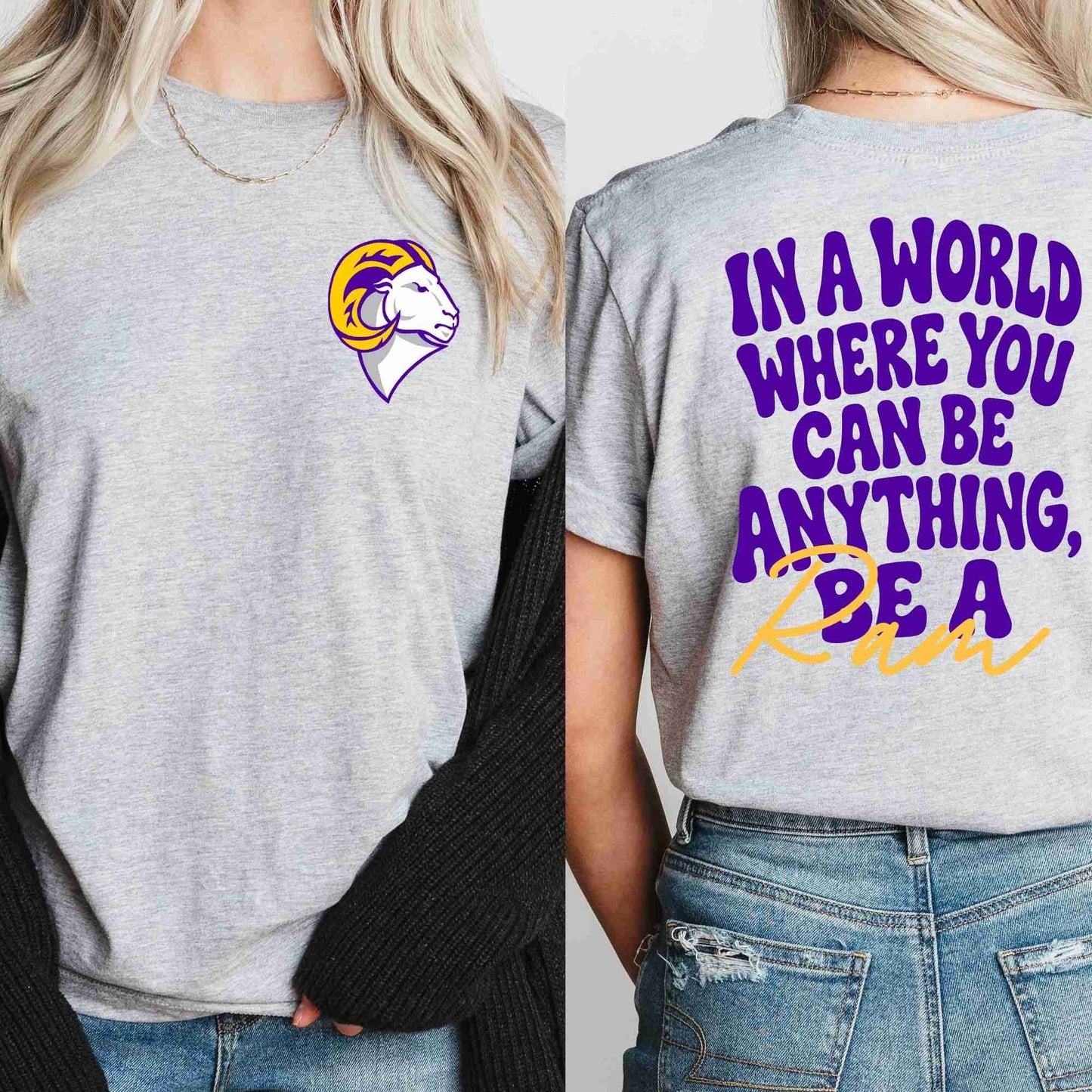 In a world where you can be anything custom spirit wear t-shirt
