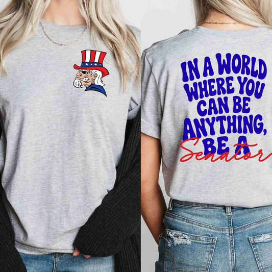 In a world where you can be anything custom spirit wear t-shirt