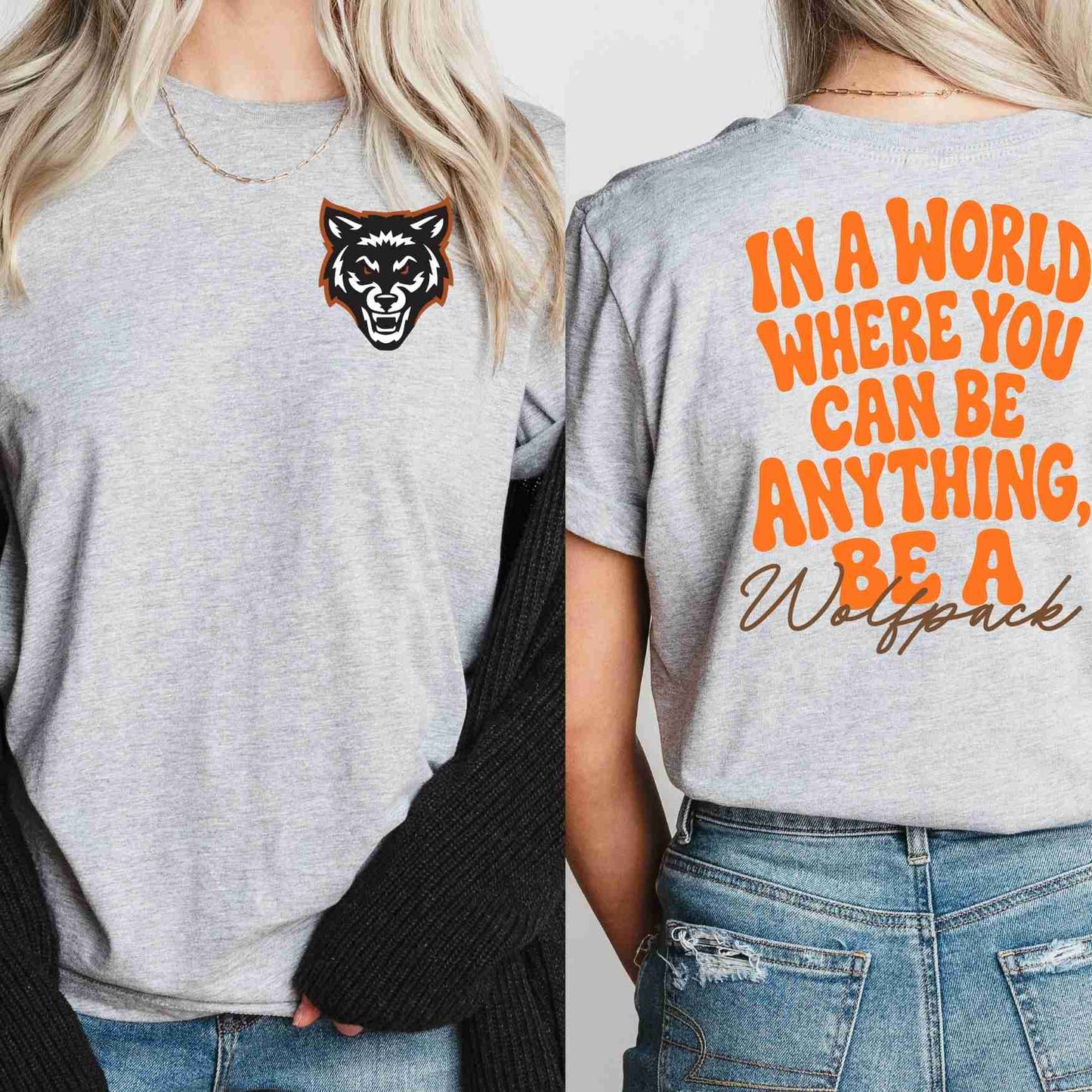 In a world where you can be anything custom spirit wear t-shirt