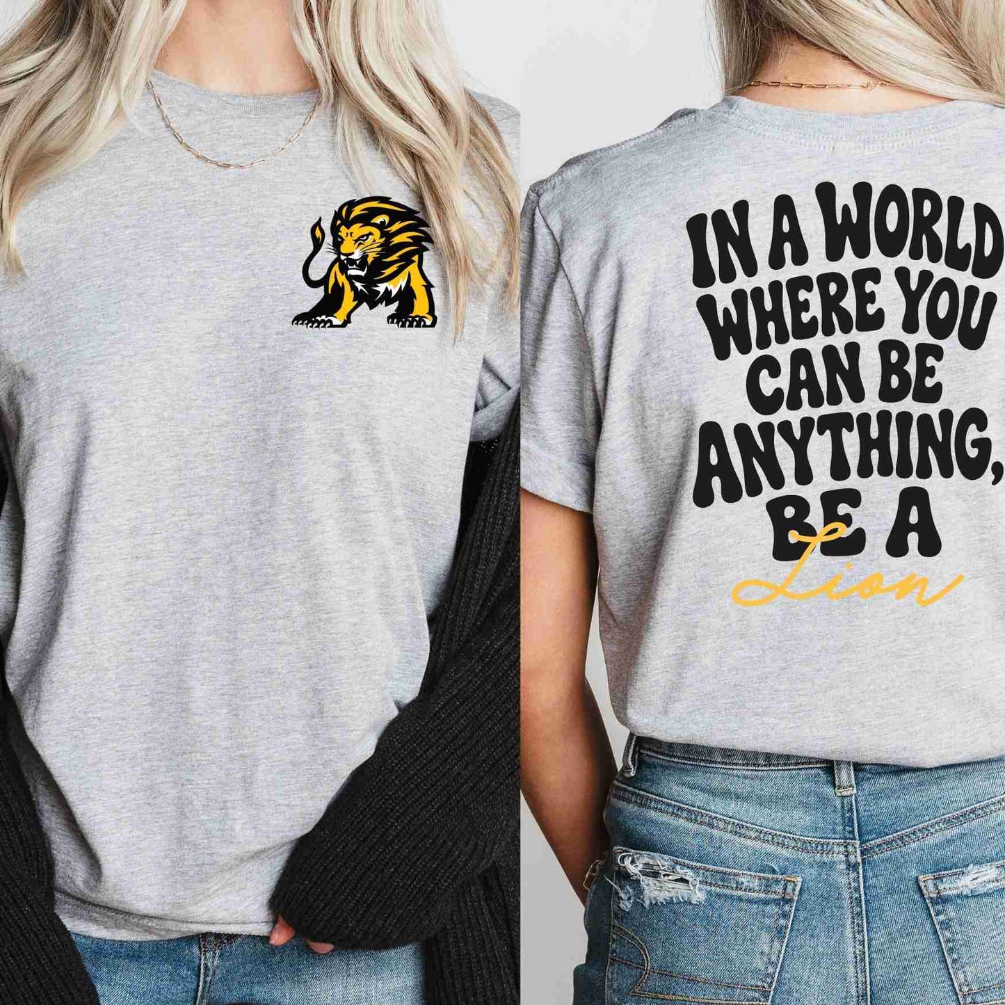 In a world where you can be anything custom spirit wear t-shirt