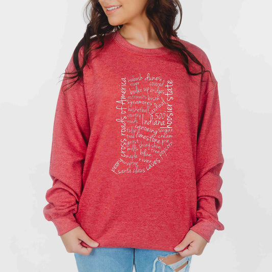 Indiana Words Sweatshirt