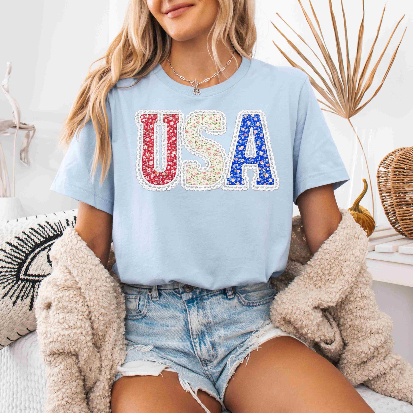 USA Faux Lace T-shirt Tuesday Deal