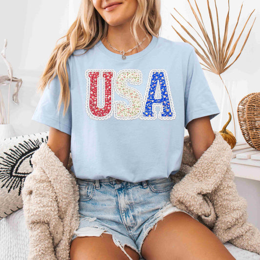 USA Faux Lace T-shirt Tuesday Deal