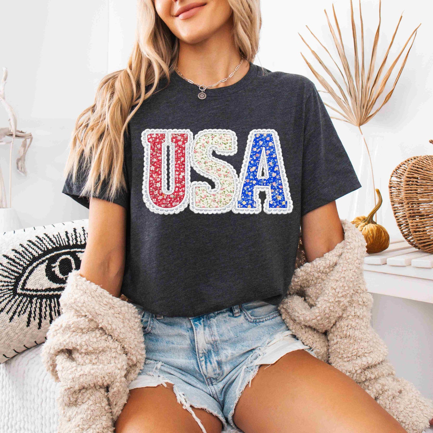 USA Faux Lace T-shirt Tuesday Deal