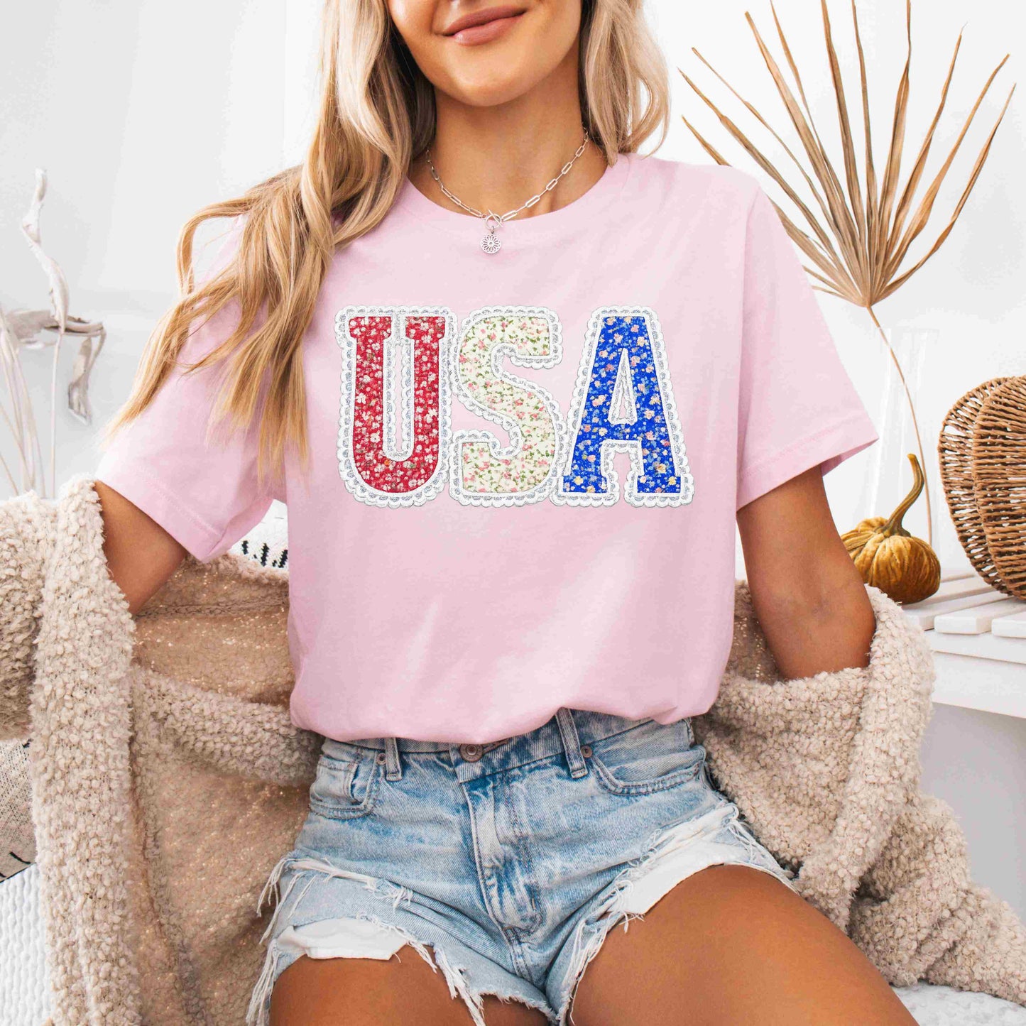 USA Faux Lace T-shirt Tuesday Deal